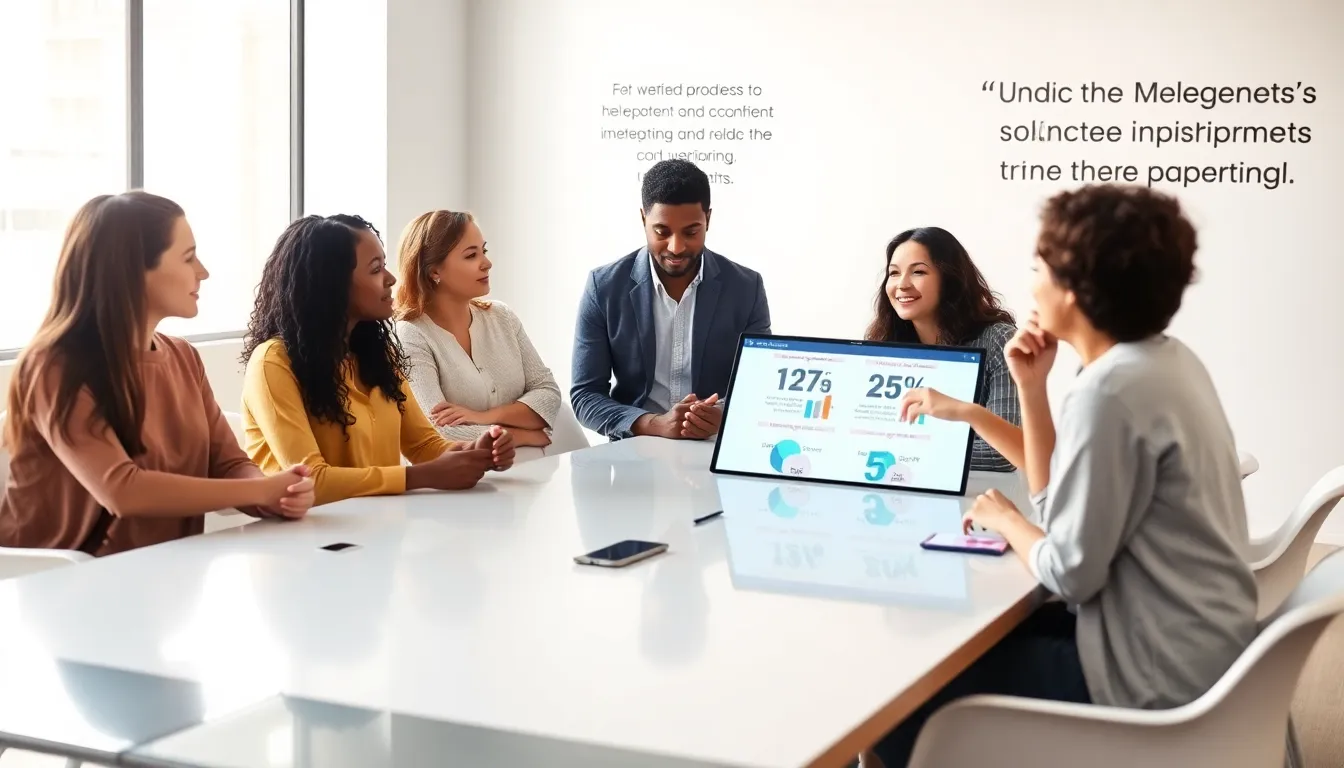 young adults discussing the effects of helicopter parenting in a professional setting.